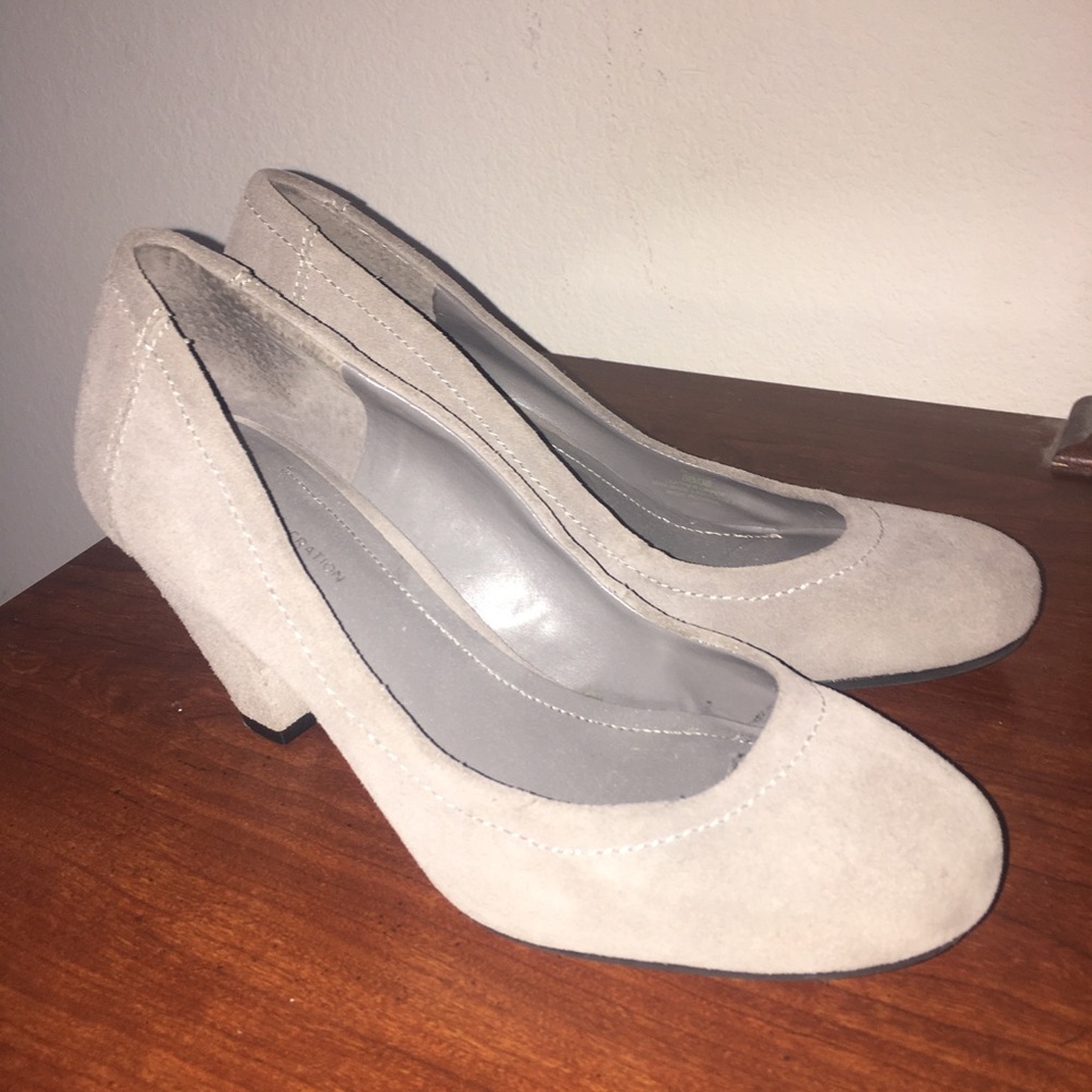 Grey Rubber Bottom Bcbg Heel